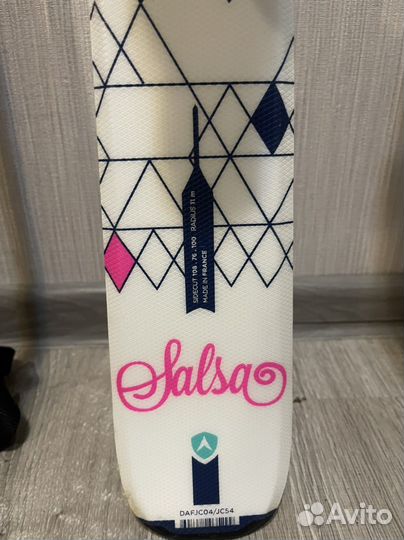 Горные лыжи детские 128 см, палки, чехол