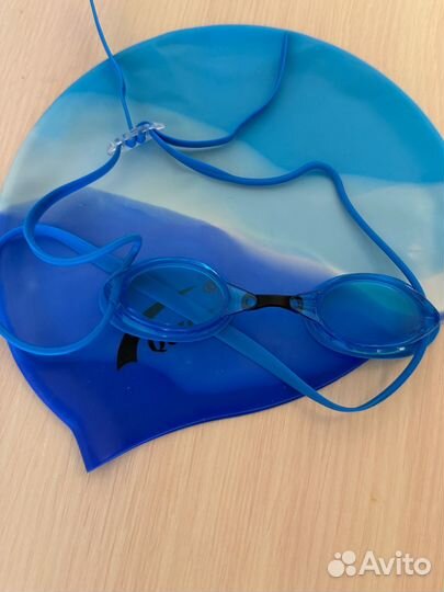 Очки для плаванья+шапочка