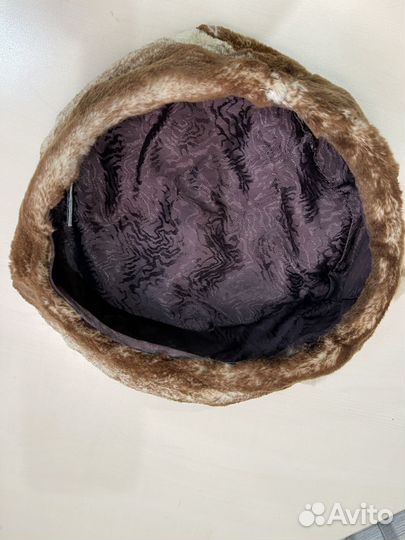 Берет шарка норка стриженная размер 56-58