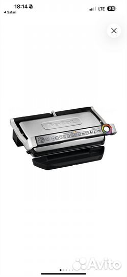 Гриль tefal optigrill xl