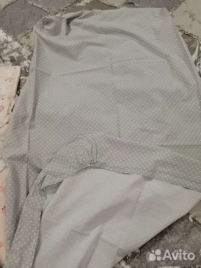 Детское одеяло и подушка в кроватку