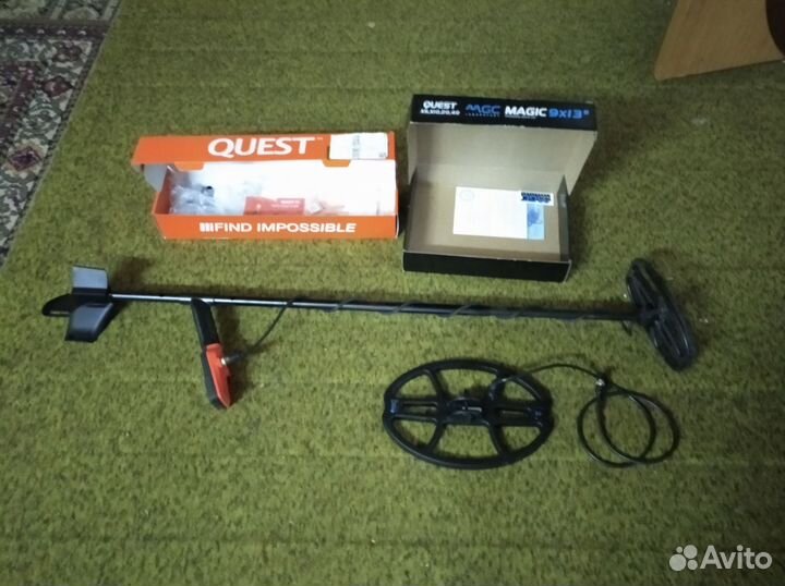 Металлоискатель quest x5 + катушка magic 9х13