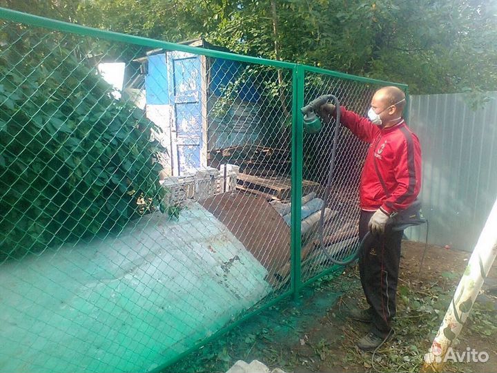 Забор из рабицы