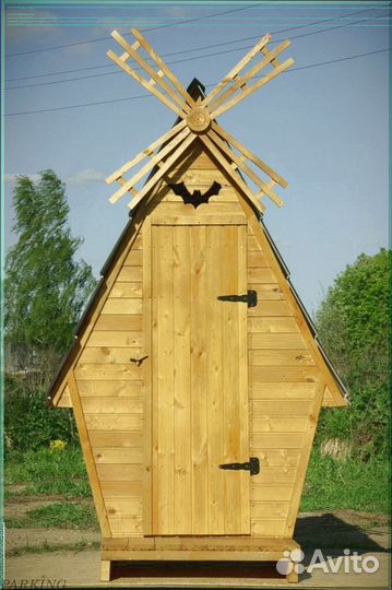 Дачный туалет с лебедем ROX