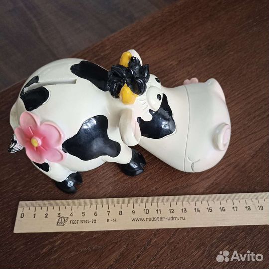 Копилка веселая коровка