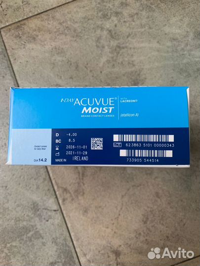 Линзы контактные однодневные 1-day Acuvue Most 180