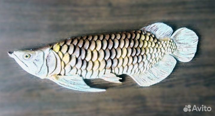 Декоративная рыба, барельеф 31 см. Ручная роспись