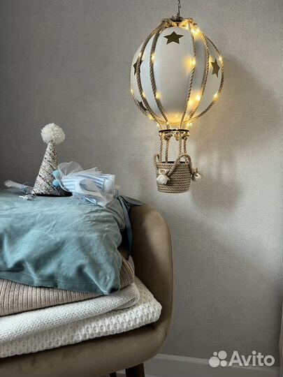 Воздушный шар с корзиной