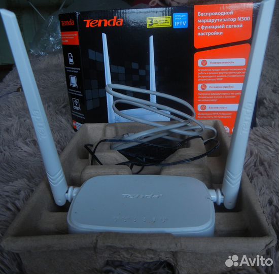 Бытовой маршрутизатор N300 tenda. Роутер