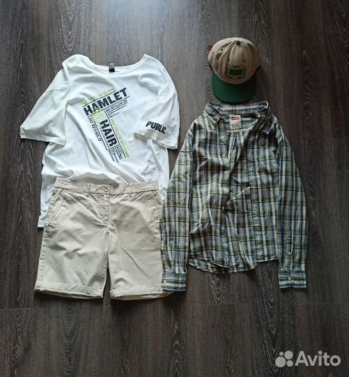 Рубашка Levis, футболка и бейсболка из Америки