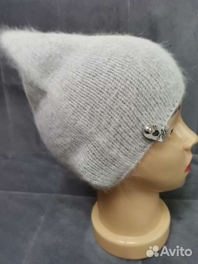 Шапка бини из пуха норки