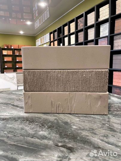 Лицевой керамический кирпич серый Железногорский