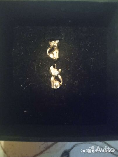 Серьги золото