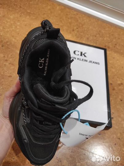 Кроссовки Calvin Klein jeans, нат.замша, р.35-38