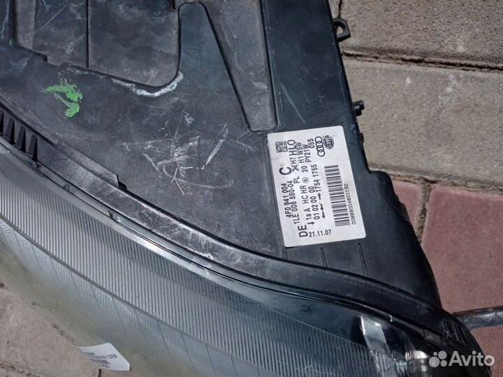 Фары передние Audi A6/C6