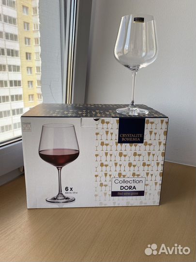Бокалы для вина новые