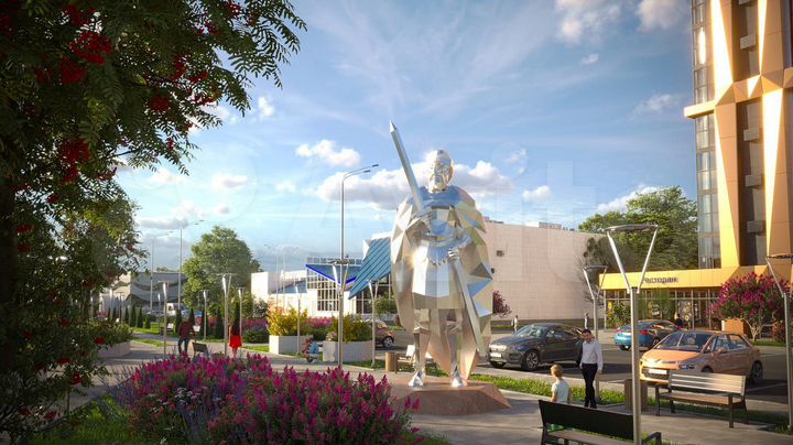 2-к. квартира, 73,5 м², 6/21 эт.