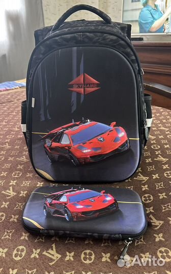 Рюкзак и пенал школьный SkyName