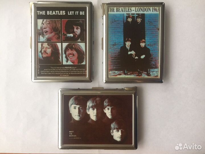 Beatles. Портсигары с зажигалкой (Цена за три )