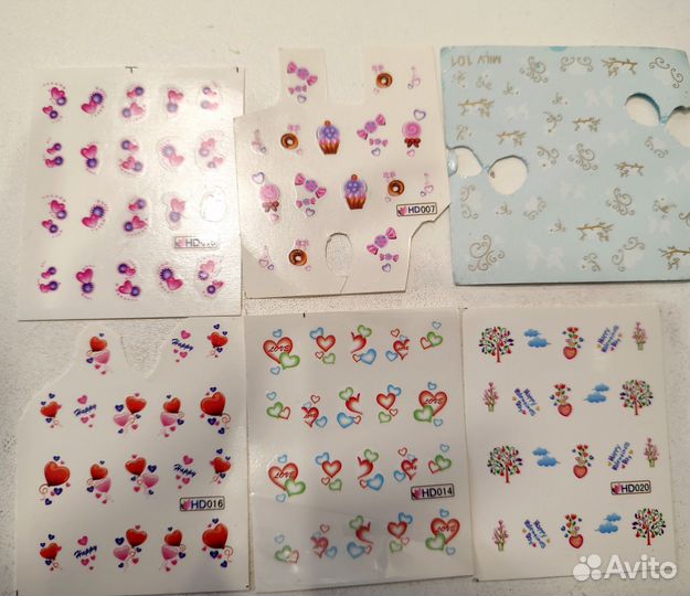 Наклейка, слайдеры для дизайна ногтей