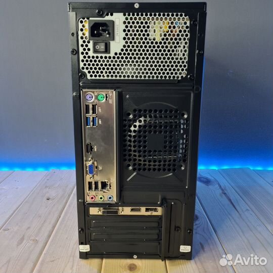 Игровой пк Intel Core i5-4670/16гб/SSD/HDD/GTX1050