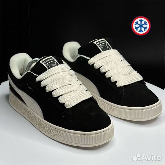 Кроссовки зимние Puma Suede XL black label