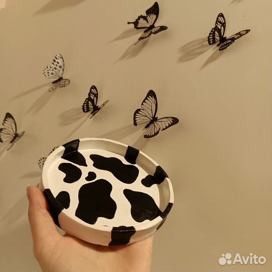 Тарелка декоративная глина