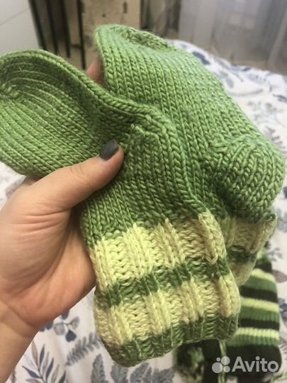 Шапка+Шарф+Носочки Новое