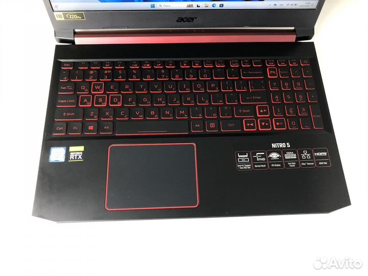 Ноутбук acer nitro 5 16/1500гб