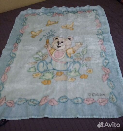 Детский флисовый плед 90/110