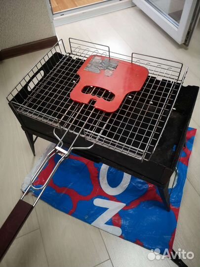 Решетка большая и мангал в чехле