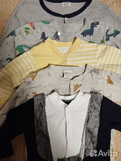 Слипы и болики на мальчика пакетом 68-80