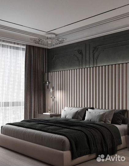 Детская кровать с мягким изголовьем