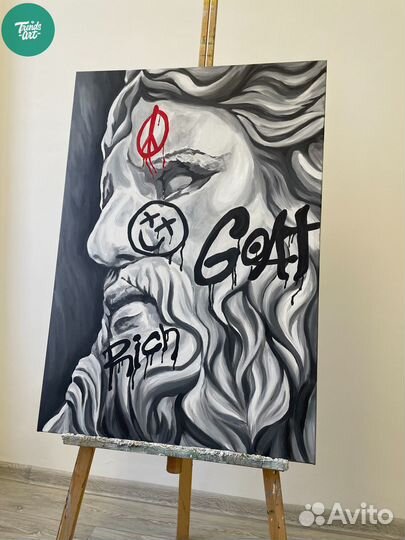 Картина по фото маслом на холсте кастом