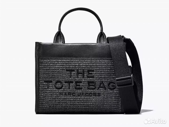 Marc Jacobs THE woven DTM mini tote BAG black