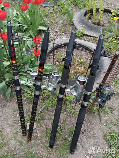 Удочка телескопическая бу карповики 3,6м оснащен 4