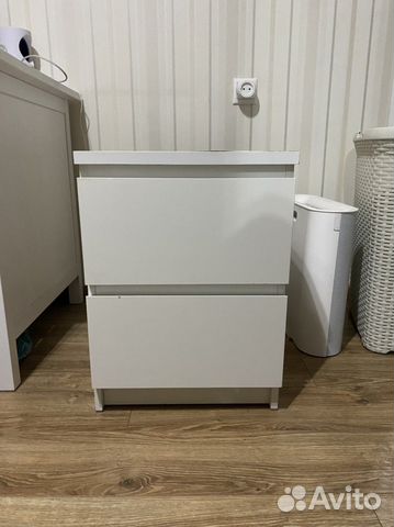 Тумбочка IKEA malm белая бу купить в Москве | Товары для дома и дачи ...