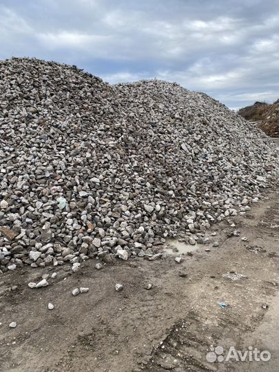 Щебень бетонный 70-150