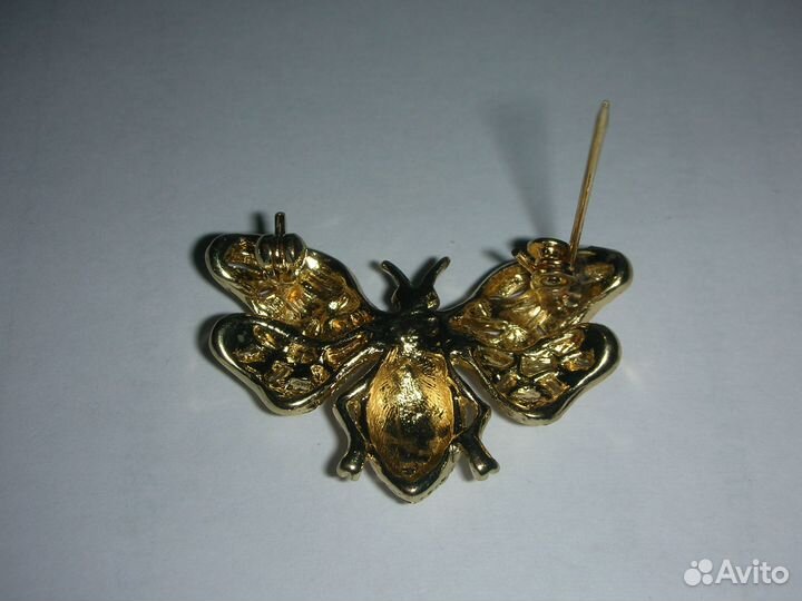 Броши, пчела и бабочки, 2 шт
