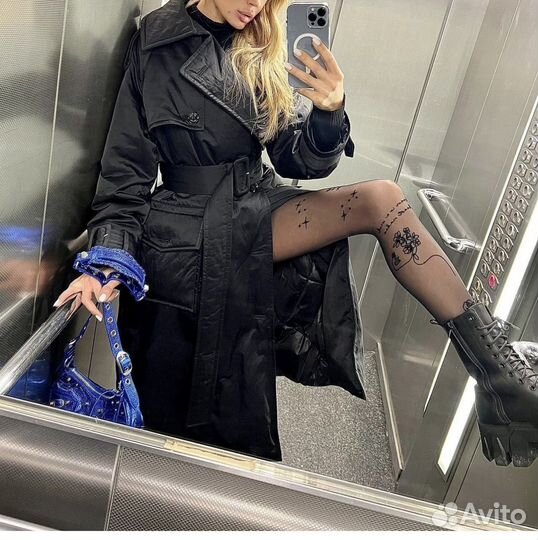 Пуховик тренч Zara srpls