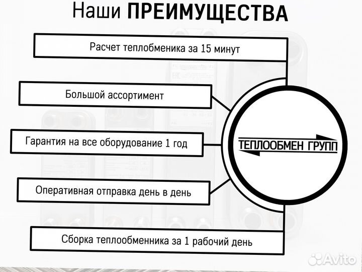 Теплообменник пластинчатый паяный 30 кВт