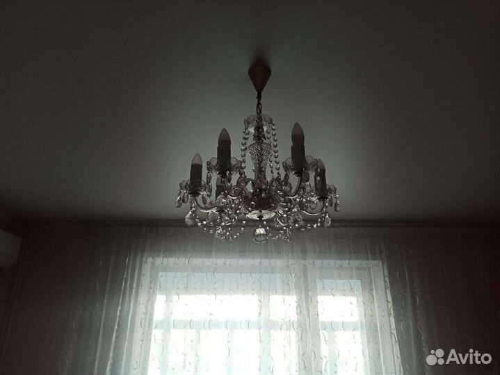 Люстра хрустальная чехословакия