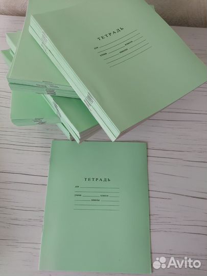 Тетради в косую линейку, обложки для тетрадей