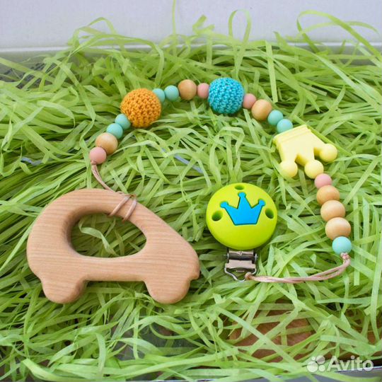 Деревянные грызунки, игрушки