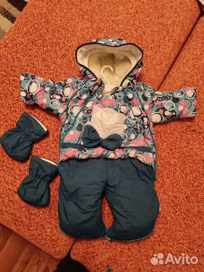 Демисезонный конверт - комбинезон c сапожками