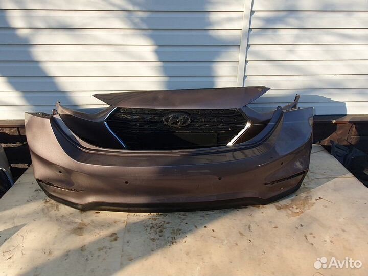 Бампер передний Hyundai Solaris 2017
