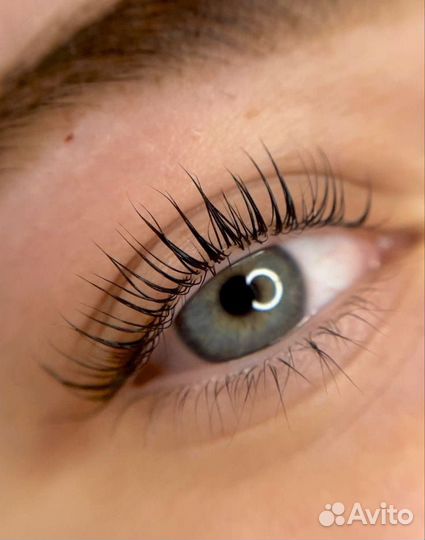 Ламинированное ресниц и бровей