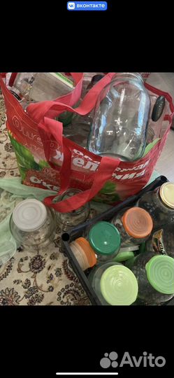 Банки стеклянные разных размеров