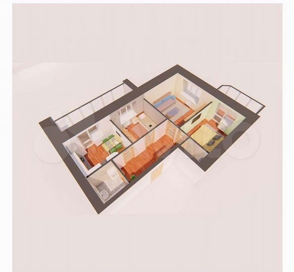 3-к. квартира, 67,9 м², 6/12 эт.