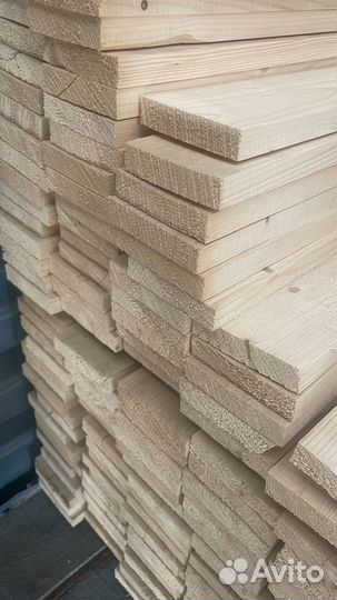 Доска сухая строганная 20х90 мм, 6 метров